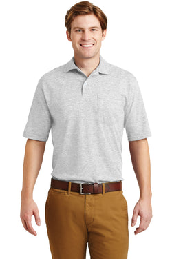 JERZEES® -SpotShield™ 5.4-Ounce Jersey Knit Sport Shirt with Pocket. 436MP