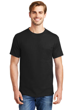 Hanes® Beefy-T® - 100% Cotton T-Shirt with Pocket. 5190