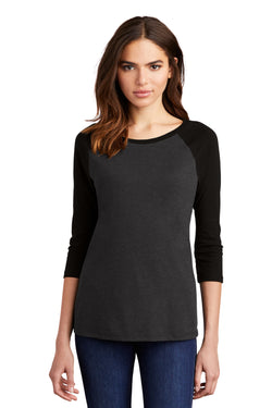 District® Women's Perfect Tri® 3/4-Sleeve Raglan. DM136L