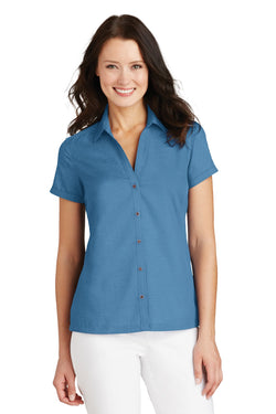 Port Authority® Ladies Textured Camp Shirt. L662