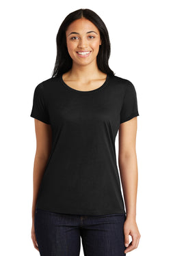 Sport-Tek® Ladies PosiCharge® Competitor™ Cotton Touch™ Scoop Neck Tee. LST450