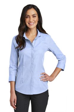 Red House®  Ladies 3/4-Sleeve Nailhead Non-Iron Shirt. RH690